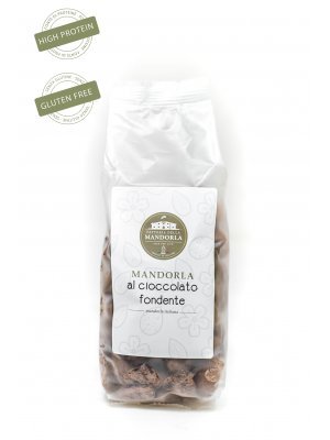Mandorle di Toritto al Cioccolato Fondente - Busta 200g