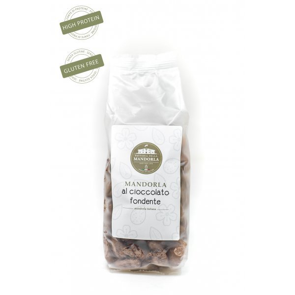 Mandorle di Toritto al Cioccolato Fondente - Busta 200g