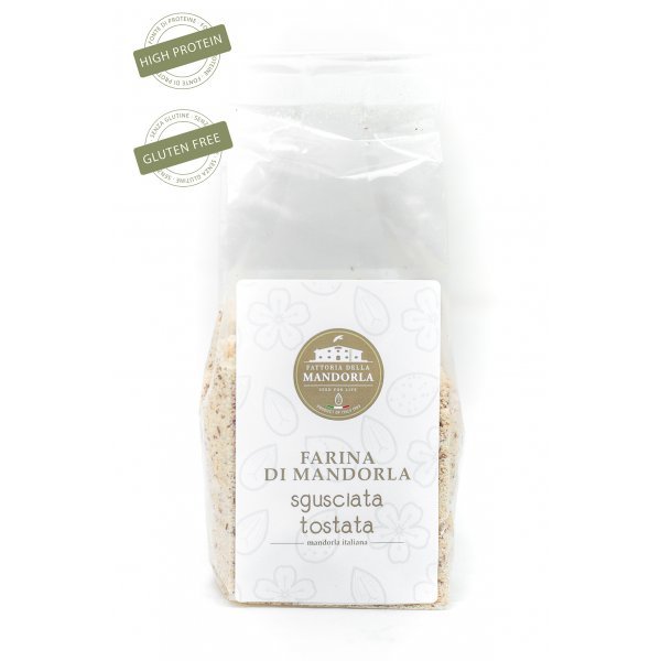 Farina di mandorla sgusciata tostata - Busta gr. 125