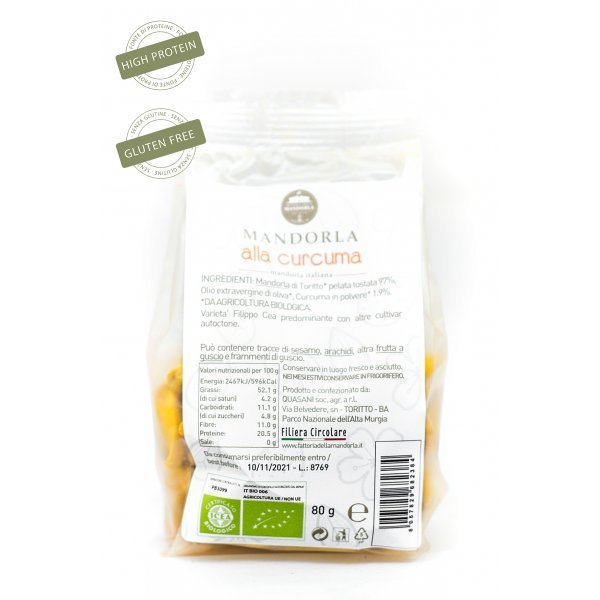 Mandorla alla curcuma - Busta gr. 80