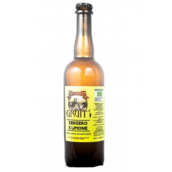 Birra Artigianale Bio Gruit Zenzero Limone 75 cl