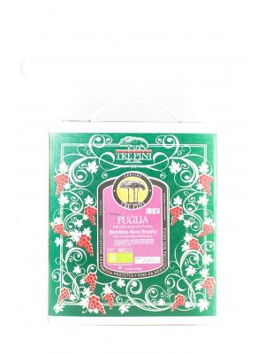 Vino Bag in Box 3 lt Bombino Nero Rosato Puglia Bio 2019