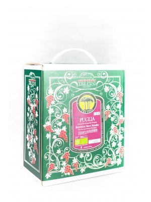 Vino Bag in Box 3 lt Bombino Nero Rosato Puglia Bio 2019