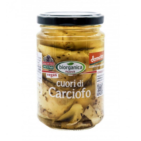 Cuori di carciofi con olio extravergine di oliva Biorganica Nuova 280 g
