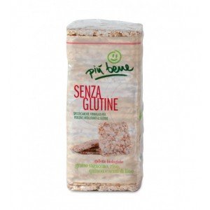 Gallette quadrate saraceno riso quinoa con semi di lino senza glutine Più Bene 130g