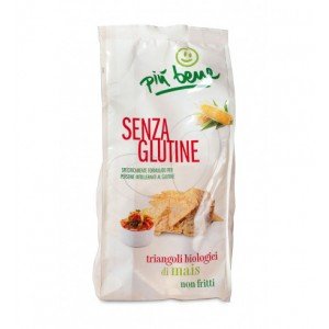 Mini gallette snack "Triangoli" di mais senza glutine Più Bene 100 g
