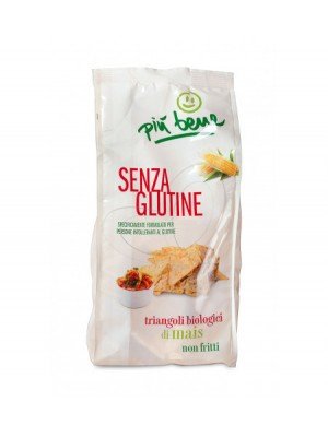 Mini gallette snack "Triangoli" di mais senza glutine Più Bene 100 g