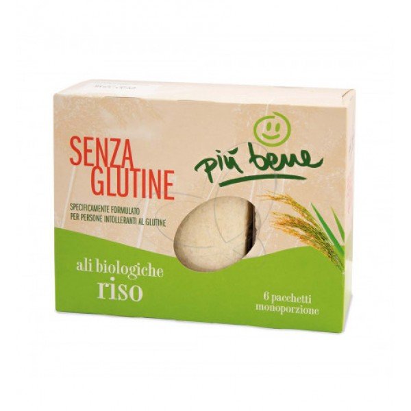 Ali di riso senza glutine Più Bene 6x20 g