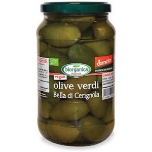 Olive verdi Bella di Cerignola in salamoia Biorganica Nuova 550 g