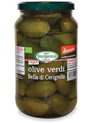 Olive verdi Bella di Cerignola in salamoia Biorganica Nuova 550 g