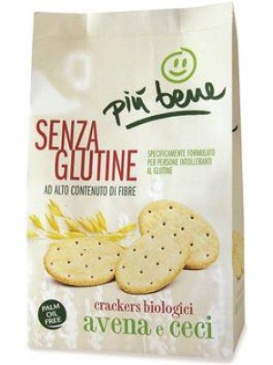 Crackers senza glutine di avena e ceci Più Bene 150 g