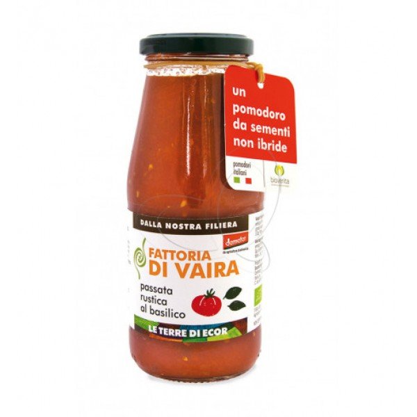 Passata rustica Demeter con Basilico Fattoria di Vaira 420 g