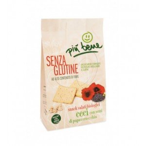 Snack di ceci con semi di papavero e chia Più Bene 150 g