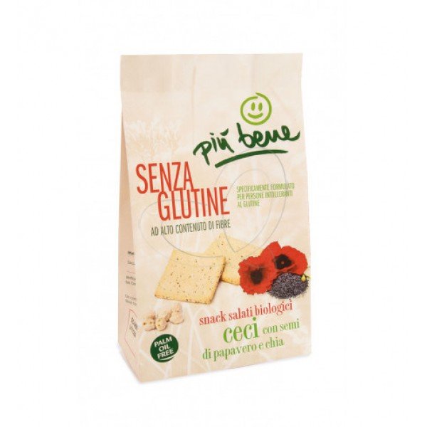 Snack di ceci con semi di papavero e chia Più Bene 150 g