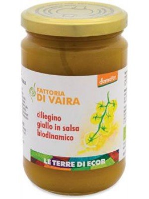 Pomodorino ciliegino giallo Demeter in salsa Fattoria di Vaira 290 g