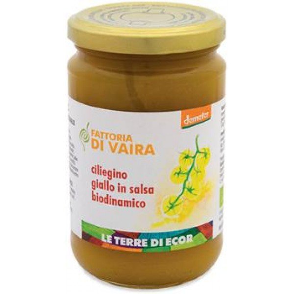 Pomodorino ciliegino giallo Demeter in salsa Fattoria di Vaira 290 g