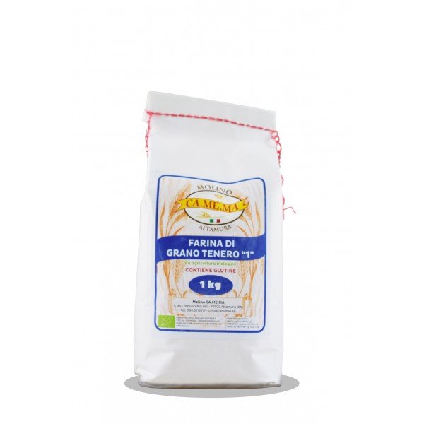 Farina di Grano Tenero "1" Bio 1kg Molino CaMeMa