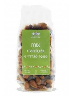 Mix Mandorle Sgusciate e Mirtillo Rosso - Busta 200g