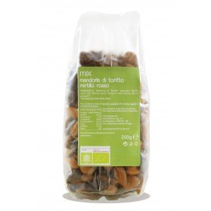 Mix Mandorle Sgusciate e Mirtillo Rosso - Busta 200g