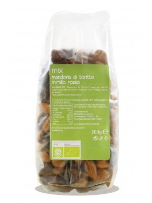 Mix Mandorle Sgusciate e Mirtillo Rosso - Busta 200g