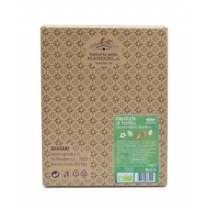Mandorle di Toritto al Cioccolato Fondente con granella - Scatola 1kg