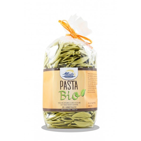 Pasta Foglie di Ulivo di Grano Duro Spinaci 500 g Il Mastro Pastaio