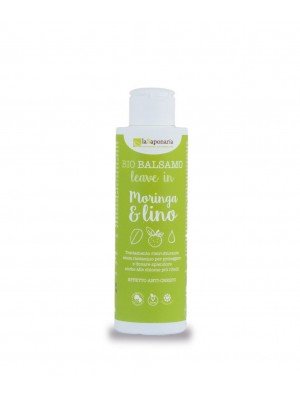 Balsamo leave in Moringa & lino (anti crespo) 150 ml La Saponaria