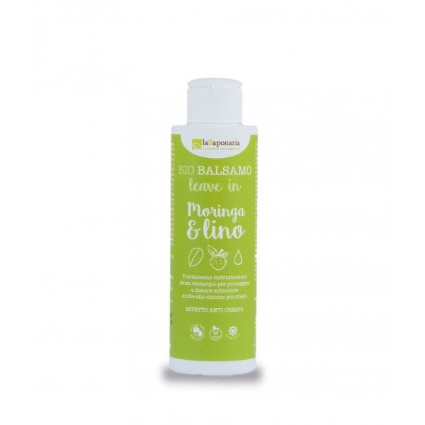 Balsamo leave in Moringa & lino (anti crespo) 150 ml La Saponaria