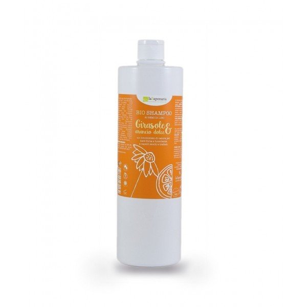 Shampoo girasole e arancio dolce (capelli normali-secchi) 1 lt La Saponaria