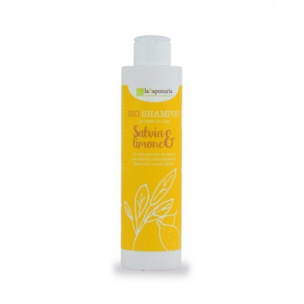 Shampoo liquido salvia e limone (capelli grassi) 200 ml La Saponaria