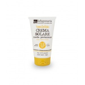 Crema solare media protezione SPF15 125 ml La Saponaria