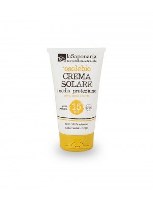 Crema solare media protezione SPF15 125 ml La Saponaria