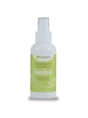 Biodeo timo ed aloe (senza sali di alluminio e alcool) 100 ml La Saponaria