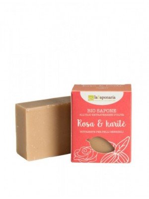 Sapone Rosa & Karitè 100 gr La Saponaria