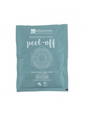 Maschera viso peel-off polvere di Riso e alghe 30 g La Saponaria